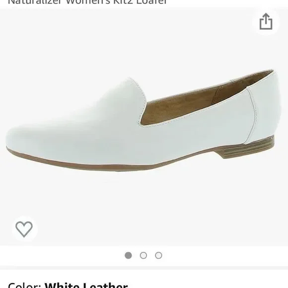 Naturalizer Shoes Naturalizer Kit2 White Loafers Poshmark